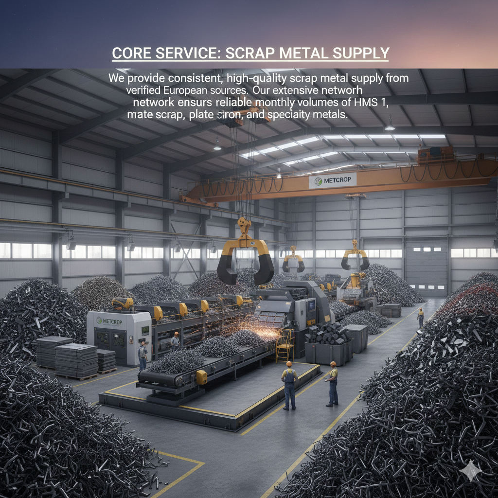 European scrap metal supplier HMS 1 HMS 2 export